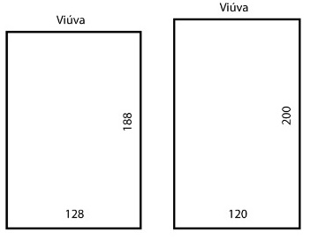 tamanho colchão de viúva 128 120