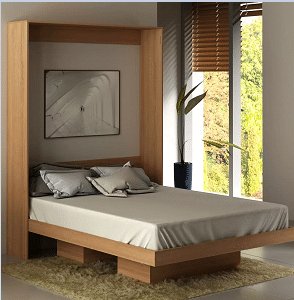 cama embutida na parede