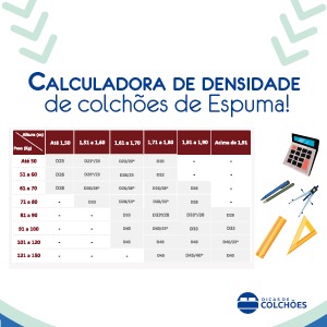 calculadora densidade colchao