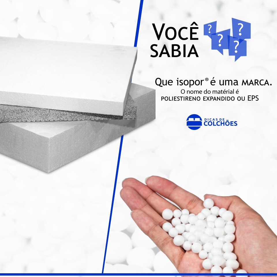 você sabia colchão de isopor