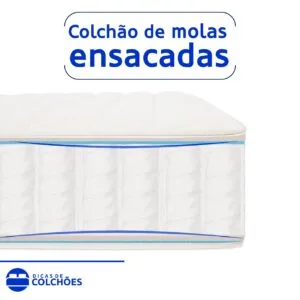 Colchão de Molas ensacadas individualmente.