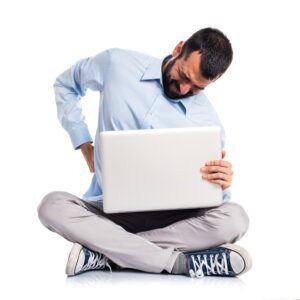 sentar sem apoio faz mal para coluna