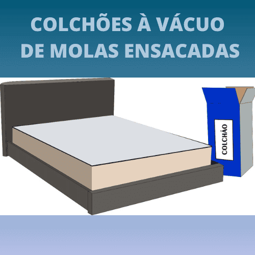 Colchão embalado à vácuo de molas ensacadas