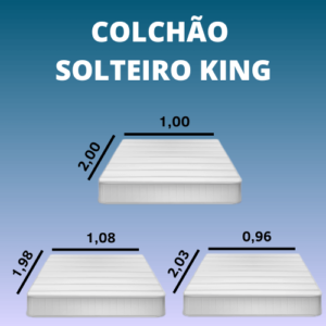 colchão solteiro king